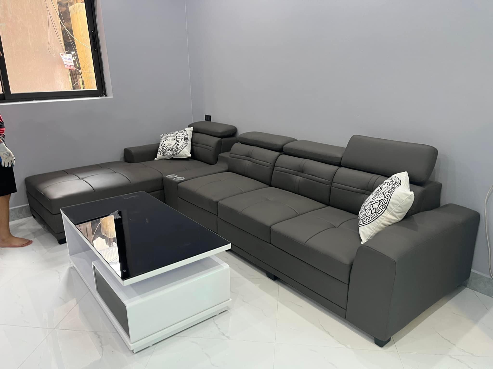 Sofa bọc da cao cấp