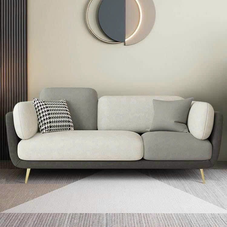 Sofa văng nhỏ 1m6 chất liệu khung sồi bề mặt nỉ