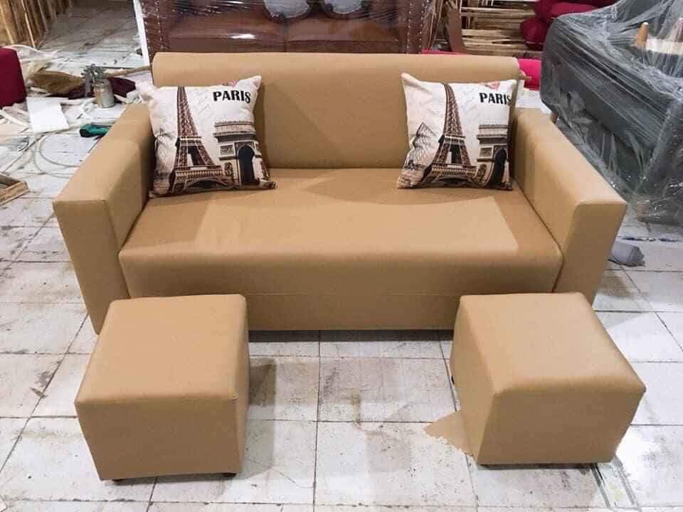 Sofa văng vuông chất liệu nỉ giá rẻ nhất